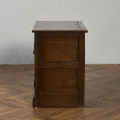 Old Colonial Mural レコード キャビネット  ラウンドゴールドラベル