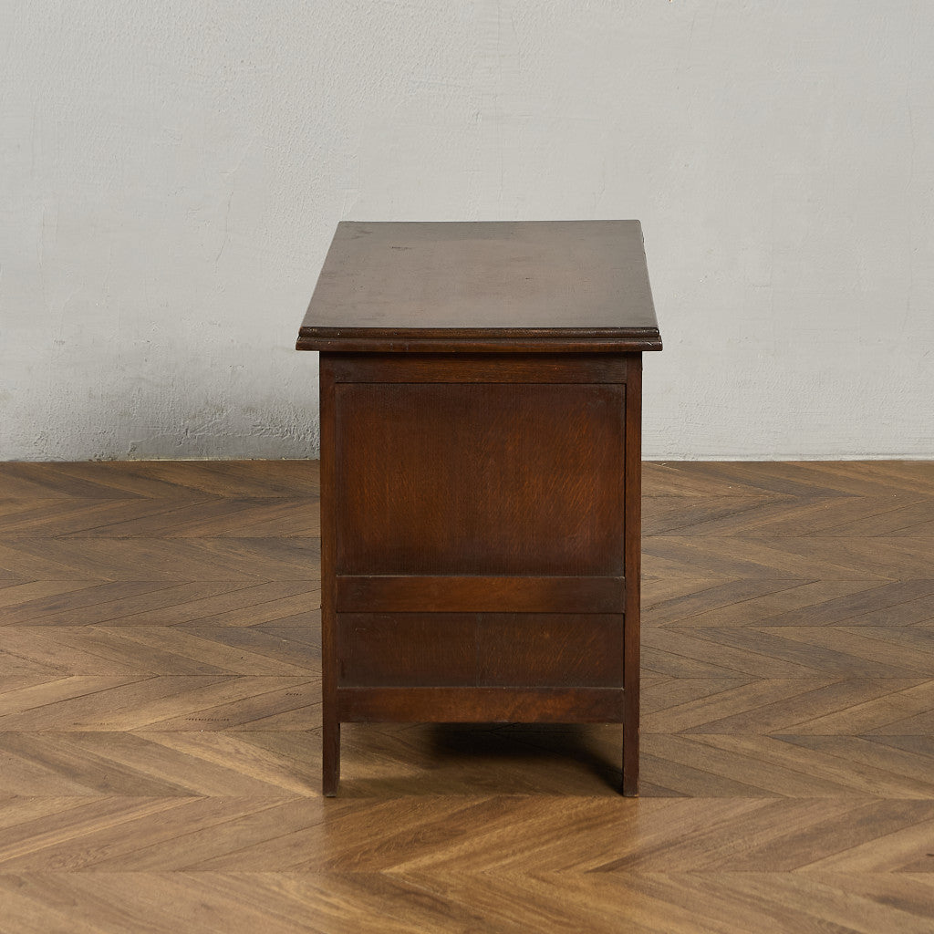 英国 クラシック オーク材 ブランケットボックス