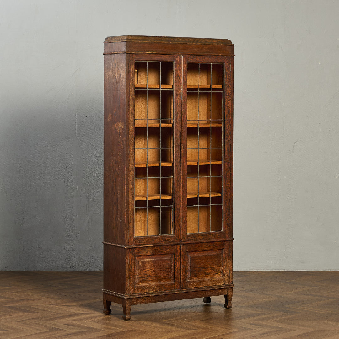 英国 クラシック ブックケース 食器棚