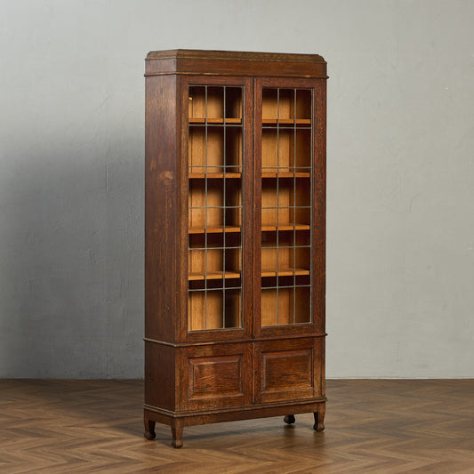 英国 クラシック ブックケース 食器棚