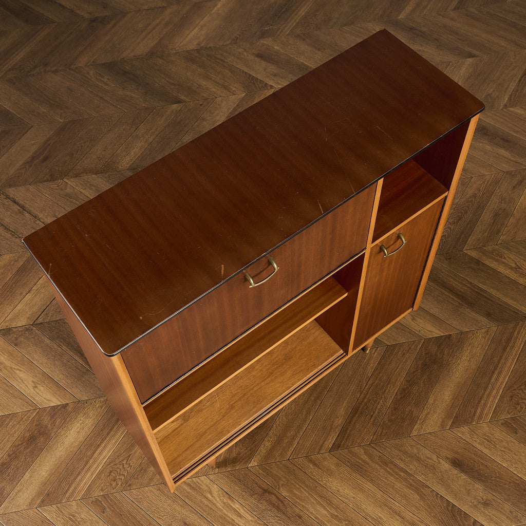 ヴィンテージ ナロー ブックケース