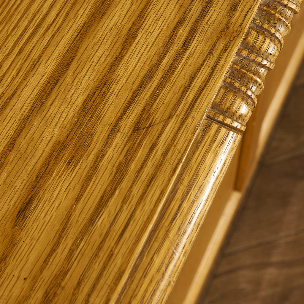 英国クラシック オーク材 ブランケットボックス