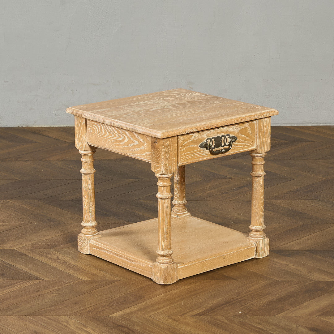 英国 クラシック 引き出し付き サイドテーブル