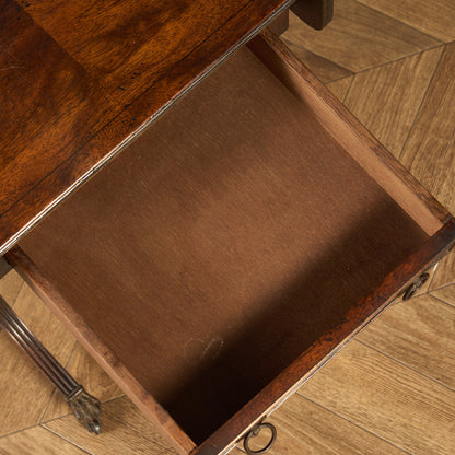 英国 クラシック ハープモチーフ バタフライ サイドテーブル