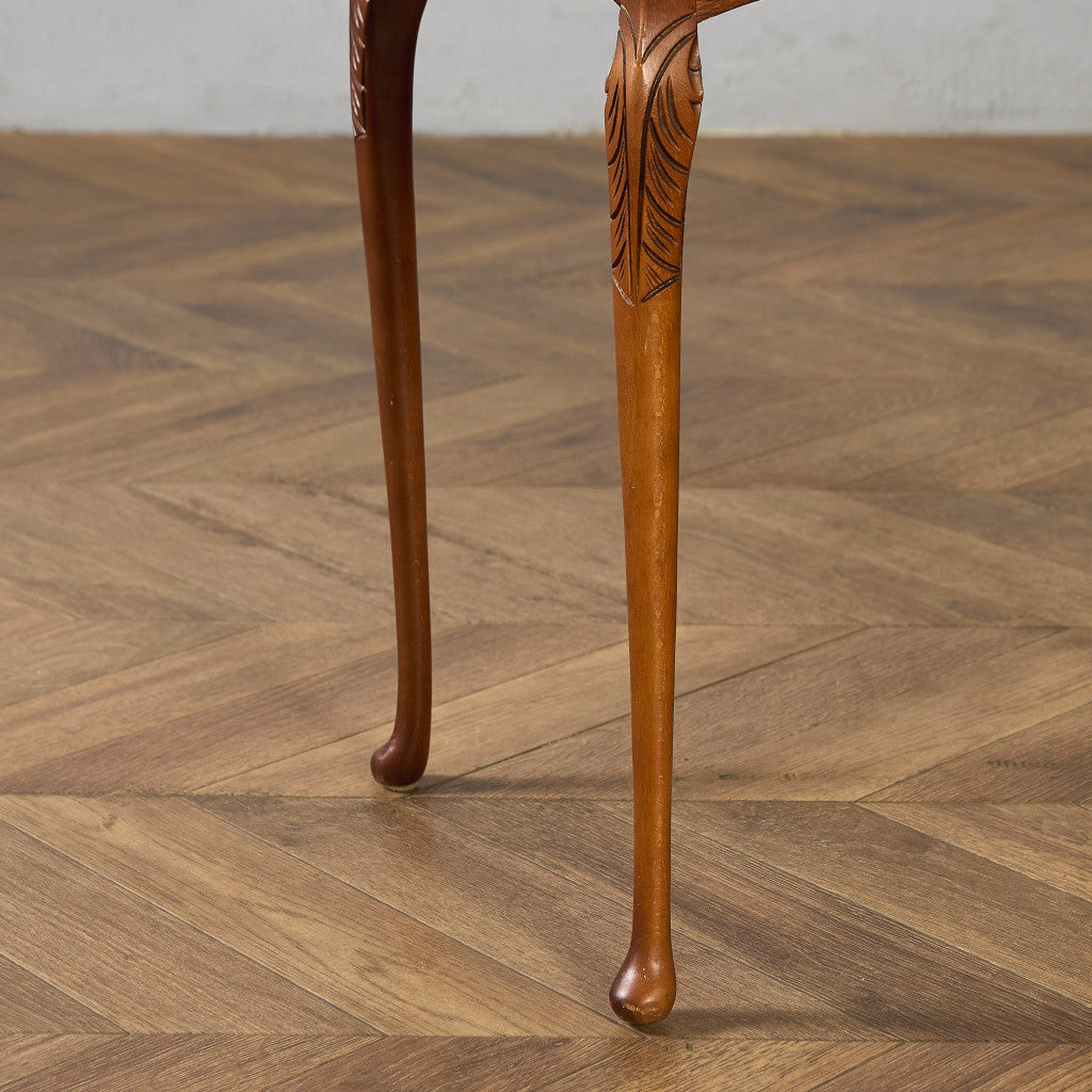 英国 クラシック ガラストップ ネストテーブル