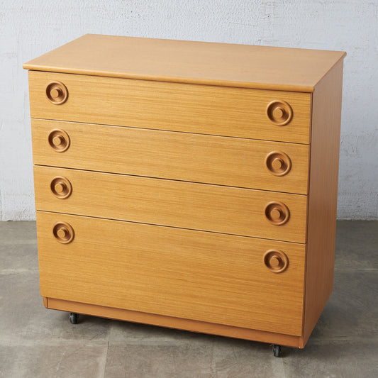 英国ヴィンテージ 4段チェスト