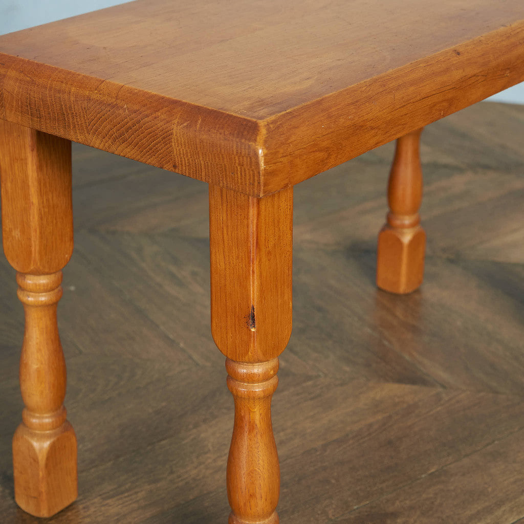 Dutch solid oak nesting table #85389