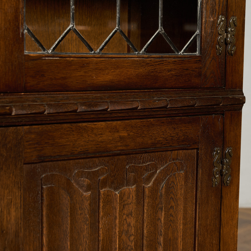 英国 クラシック オーク材 ブックケース