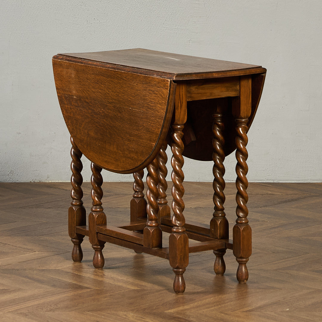 英国 クラシック ドロップリーフ ゲートレッグテーブル