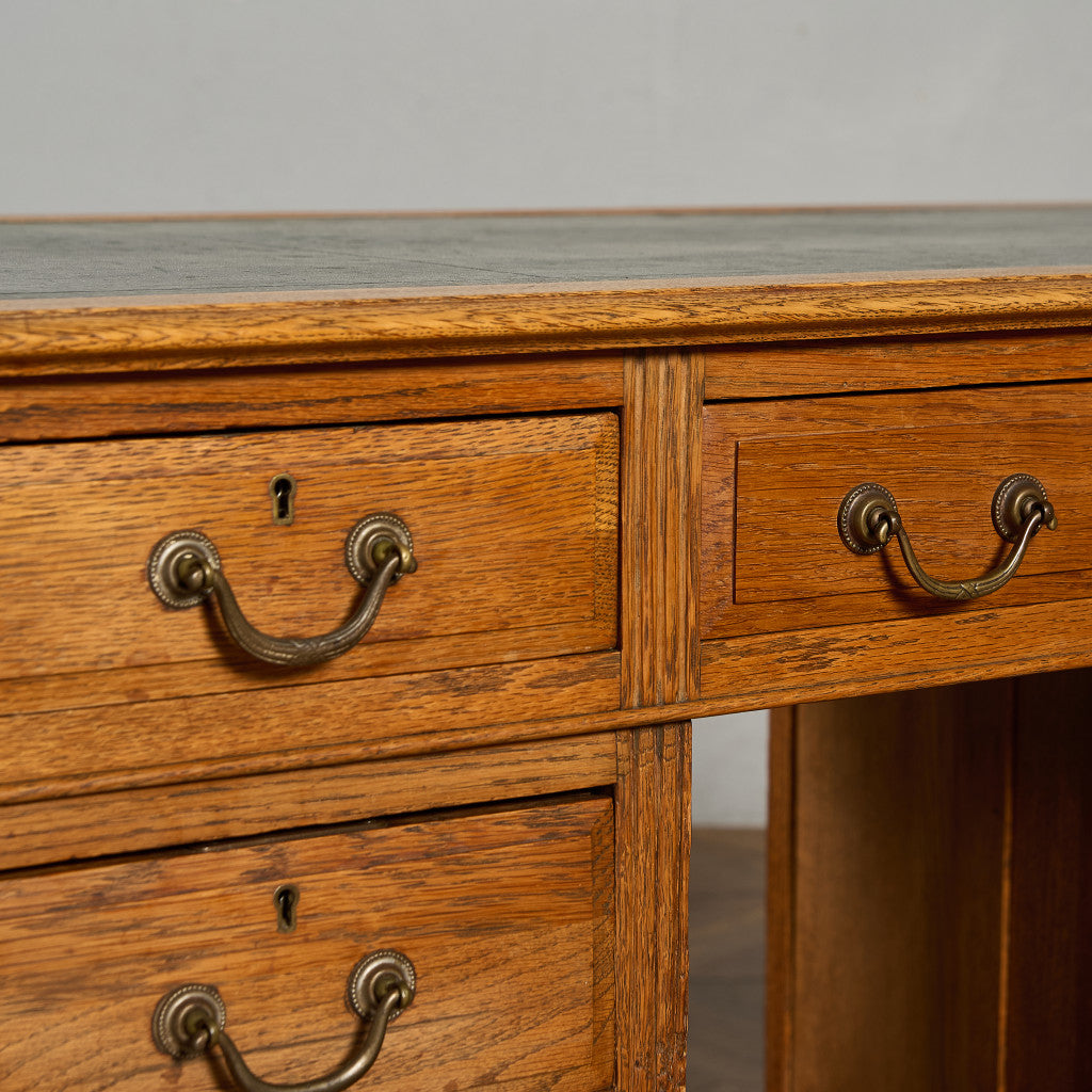 英国 クラシック 両袖デスク