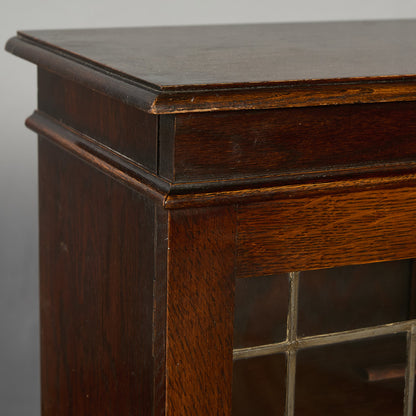 英国 クラシック オーク材 ブックケース 食器棚