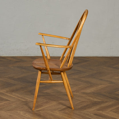 アーコール ERCOL ヴィンテージ クエーカー アームチェア ネイビーブルーラベル #89764