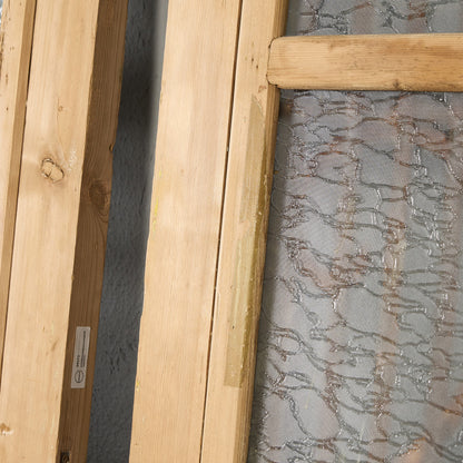 英国 アンティーク 両開き 鉄格子 ウッド ドア 2点セット