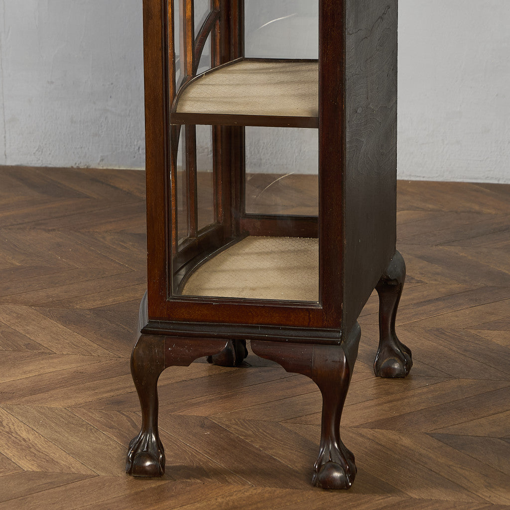 英国 クラシック ディスプレイ ガラス キャビネット #97302