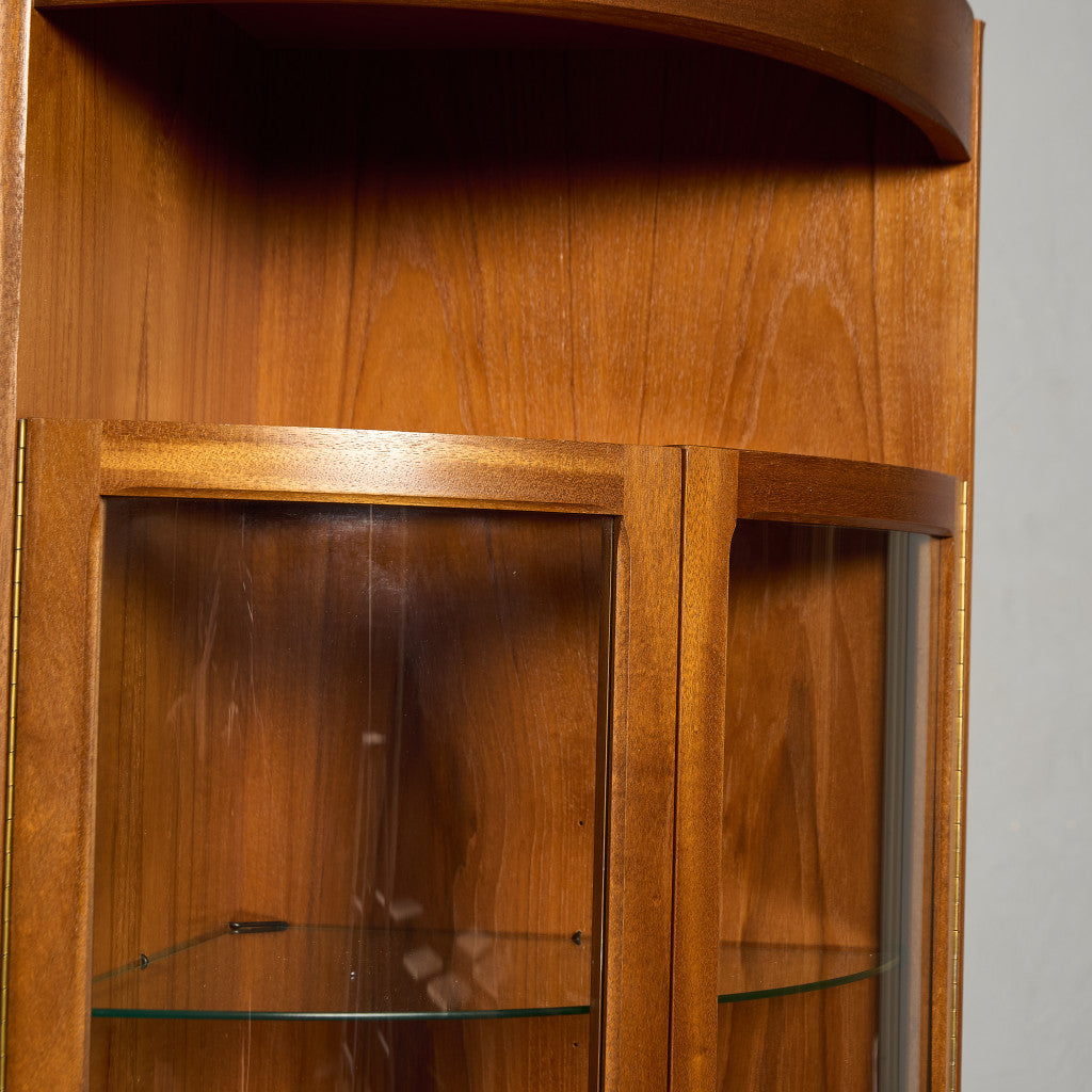 ネイサン Nathan 十字扉 ヴィンテージ トール コーナーキャビネット #95517