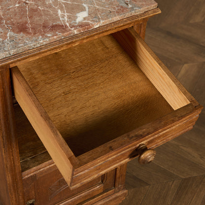 英国 クラシック 大理石 サイドキャビネット #97017