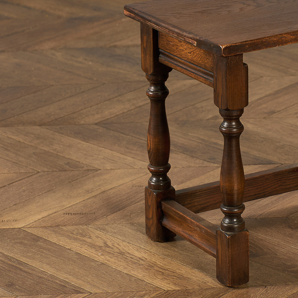 英国 クラシック オーク材 ネストテーブル