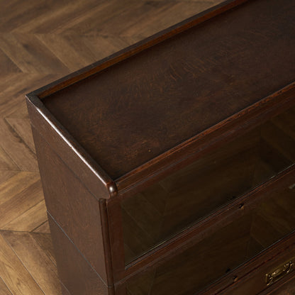 英国 アンティーク スタッキングブックケース 食器棚