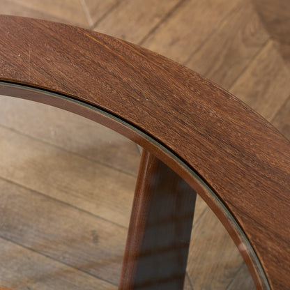 英国 ヴィンテージ ガラストップ コーヒーテーブル