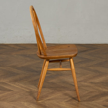 ヴィンテージ 4本 スポーク フープバックチェア ネイビーブルーラベル