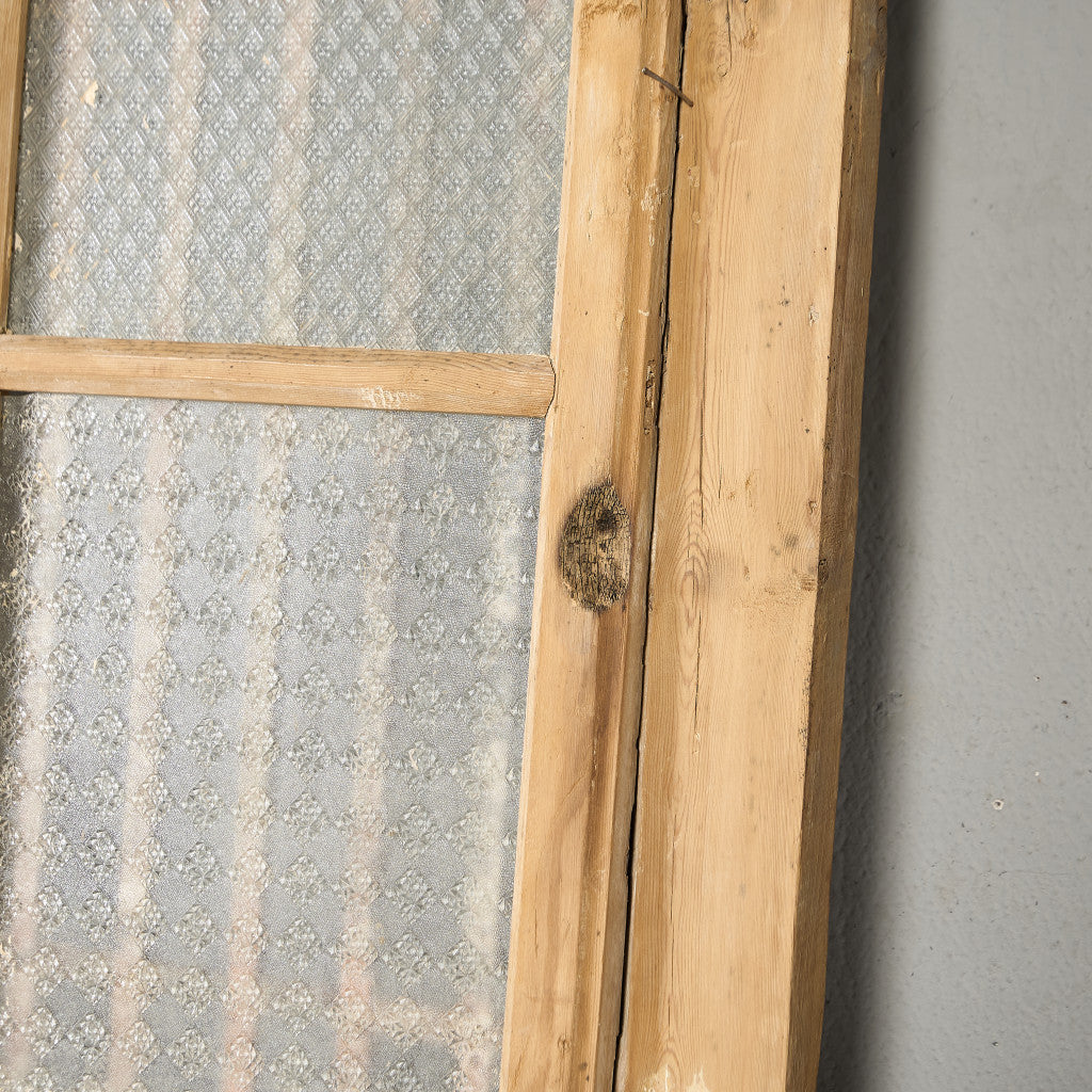 英国 アンティーク 両開き 鉄格子 ウッド ドア 2点セット