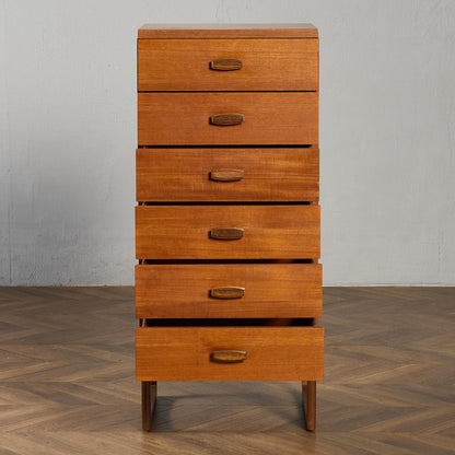 ジープラン G-PLAN Quadrille 6段 トールチェスト (1386) #97845