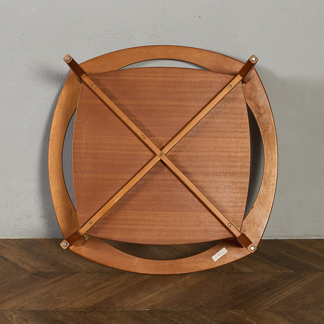 英国 ヴィンテージ スモーク ガラストップ コーヒーテーブル センターテーブル