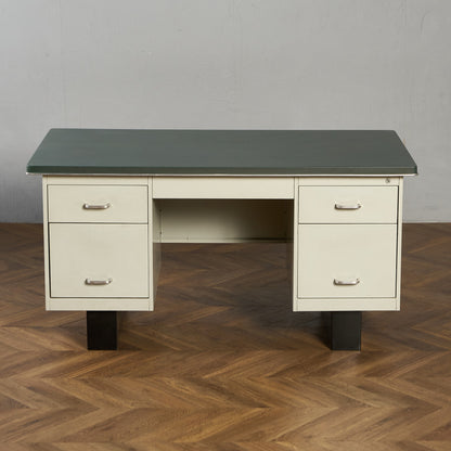 英国 ヴィンテージ 両袖 デスク