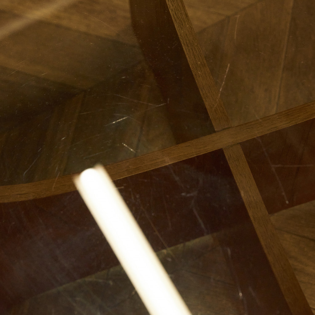 ヴィンテージ スツール付き ガラストップ センターテーブル