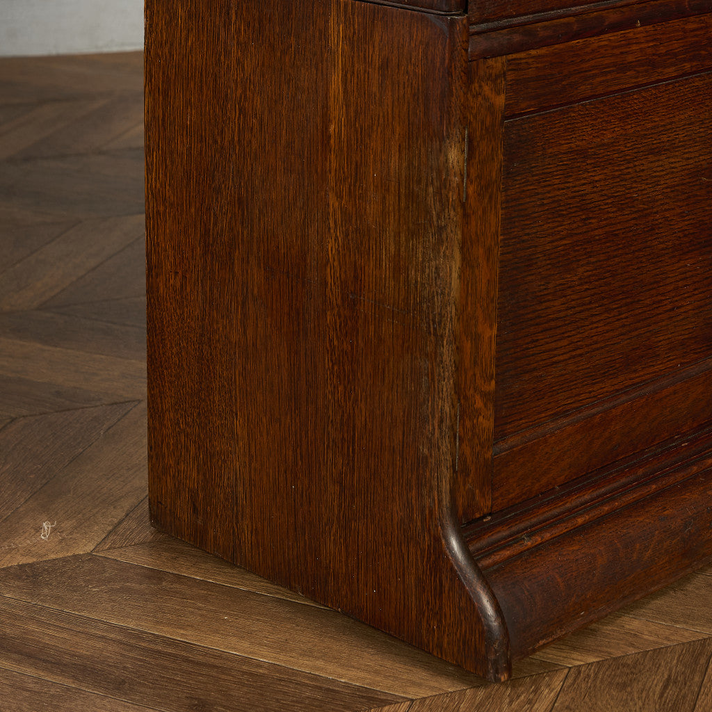 英国 アンティーク スタッキングブックケース 食器棚