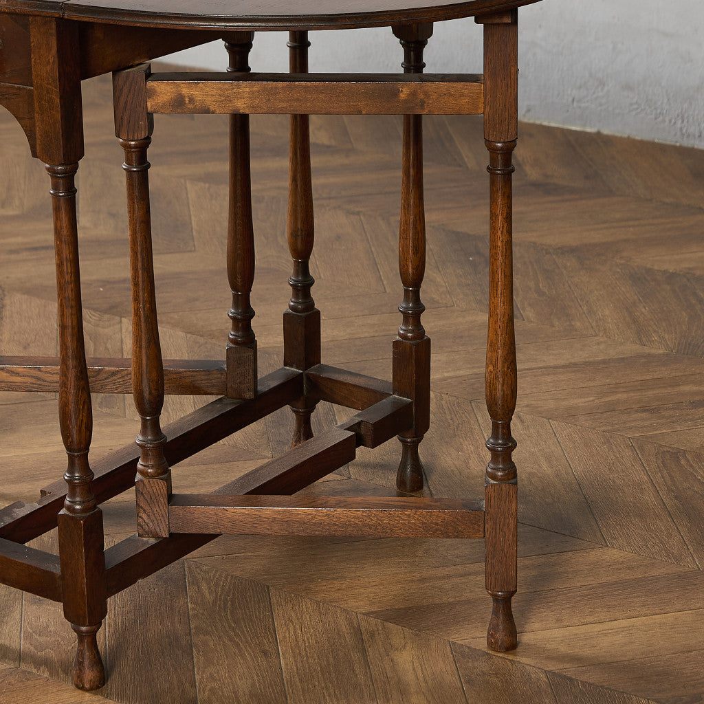 英国 クラシック ドロップリーフ ゲートレッグテーブル