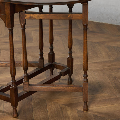 英国 クラシック ドロップリーフ ゲートレッグテーブル