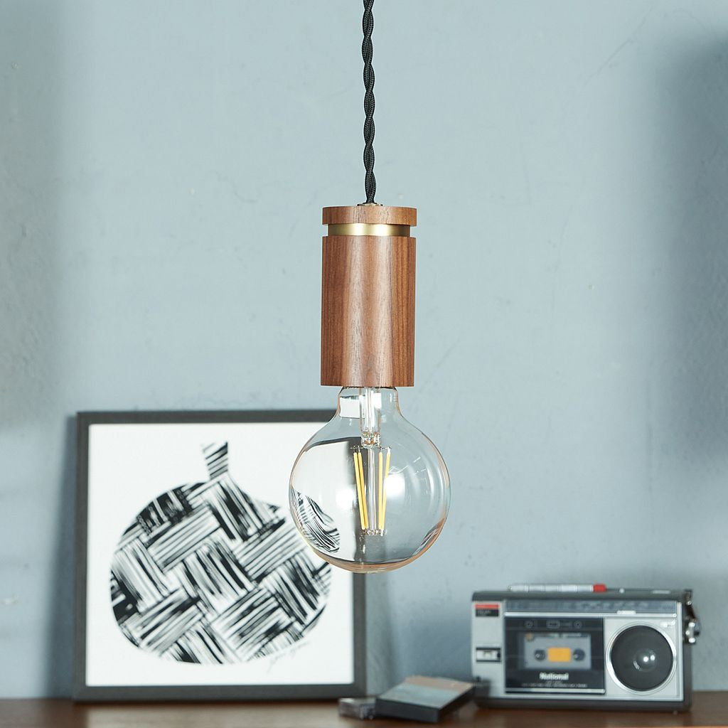 LED Nude i pendant lamp / Walnut