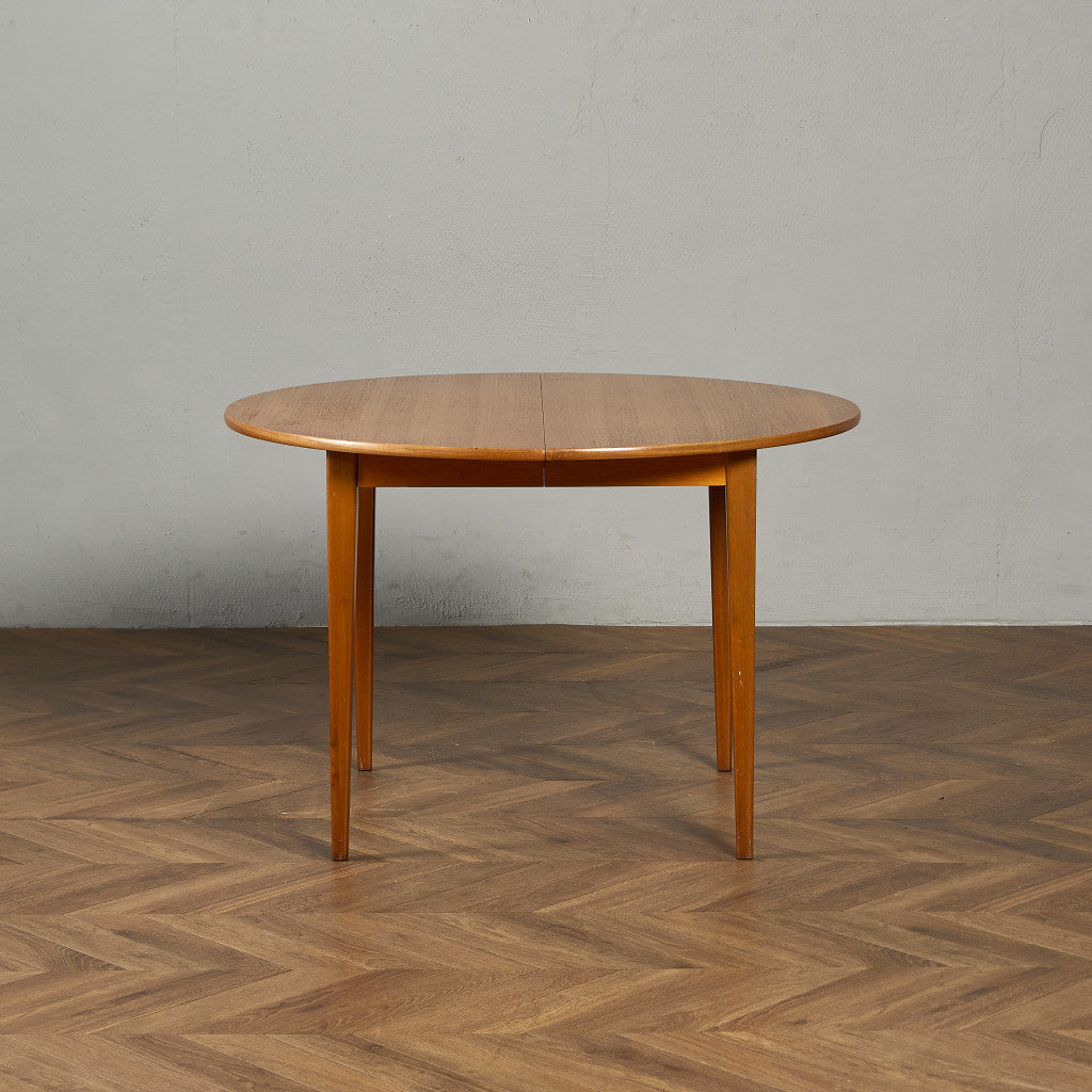 デンマーク エクステンション ラウンド ダイニングテーブル