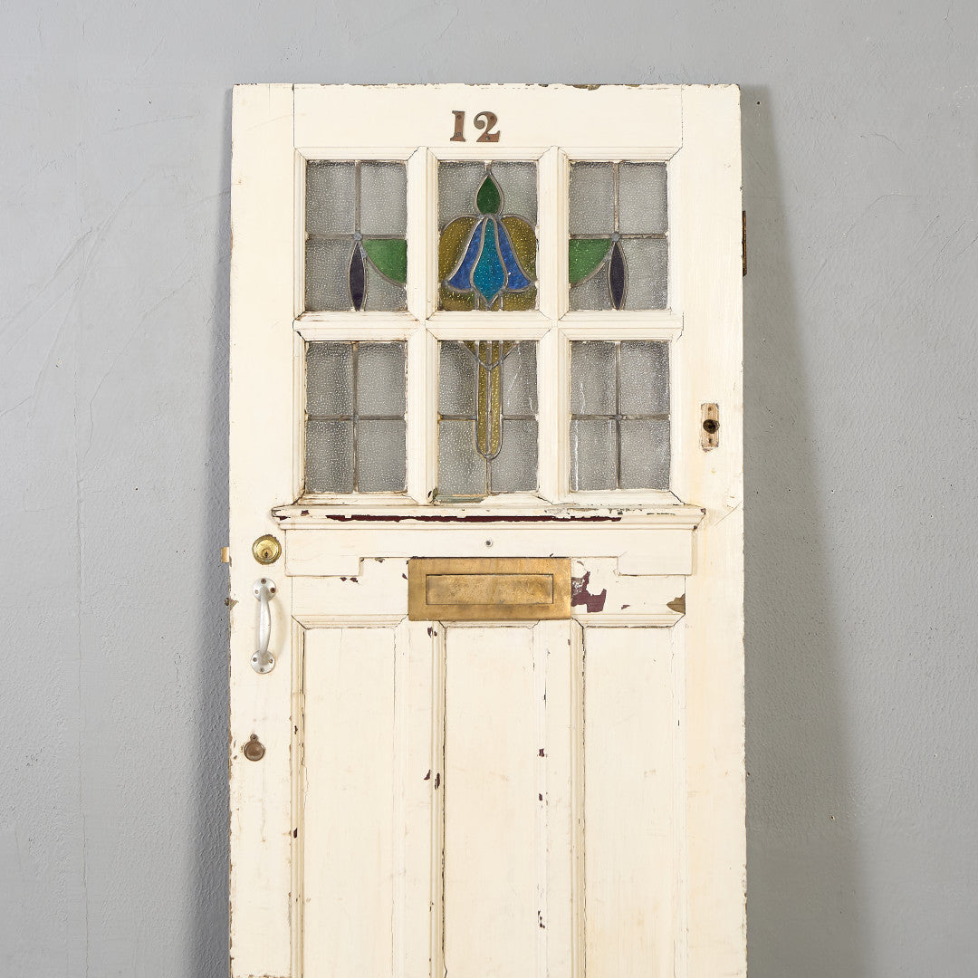 英国 アンティーク ペインテッド ステンドグラス ドア