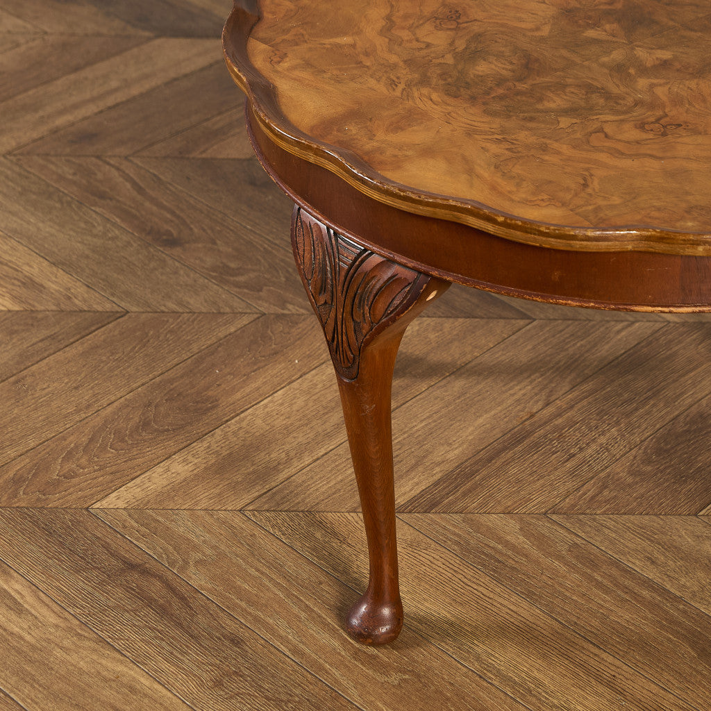 英国 クラシック クイーンアン様式 ラウンド センターテーブル ローテーブル