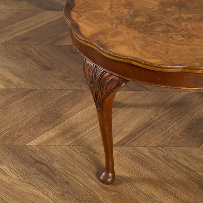 英国 クラシック クイーンアン様式 ラウンド センターテーブル ローテーブル