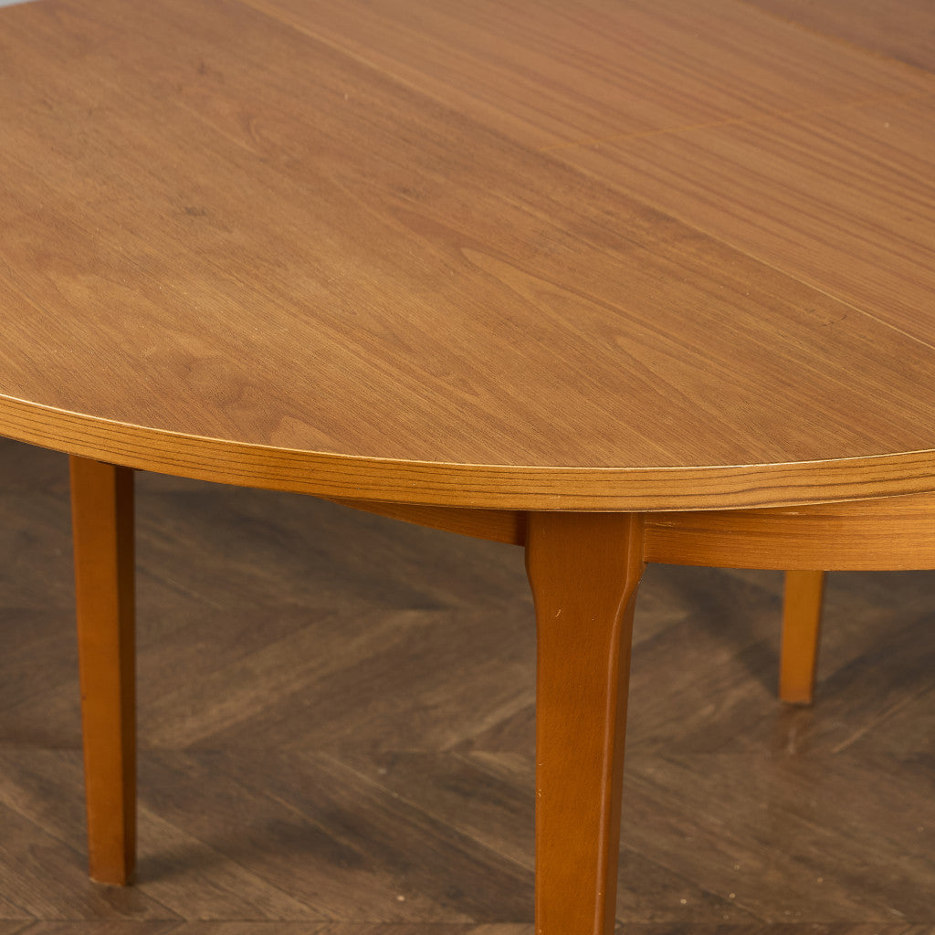 英国 ヴィンテージ エクステンション ラウンド ダイニングテーブル