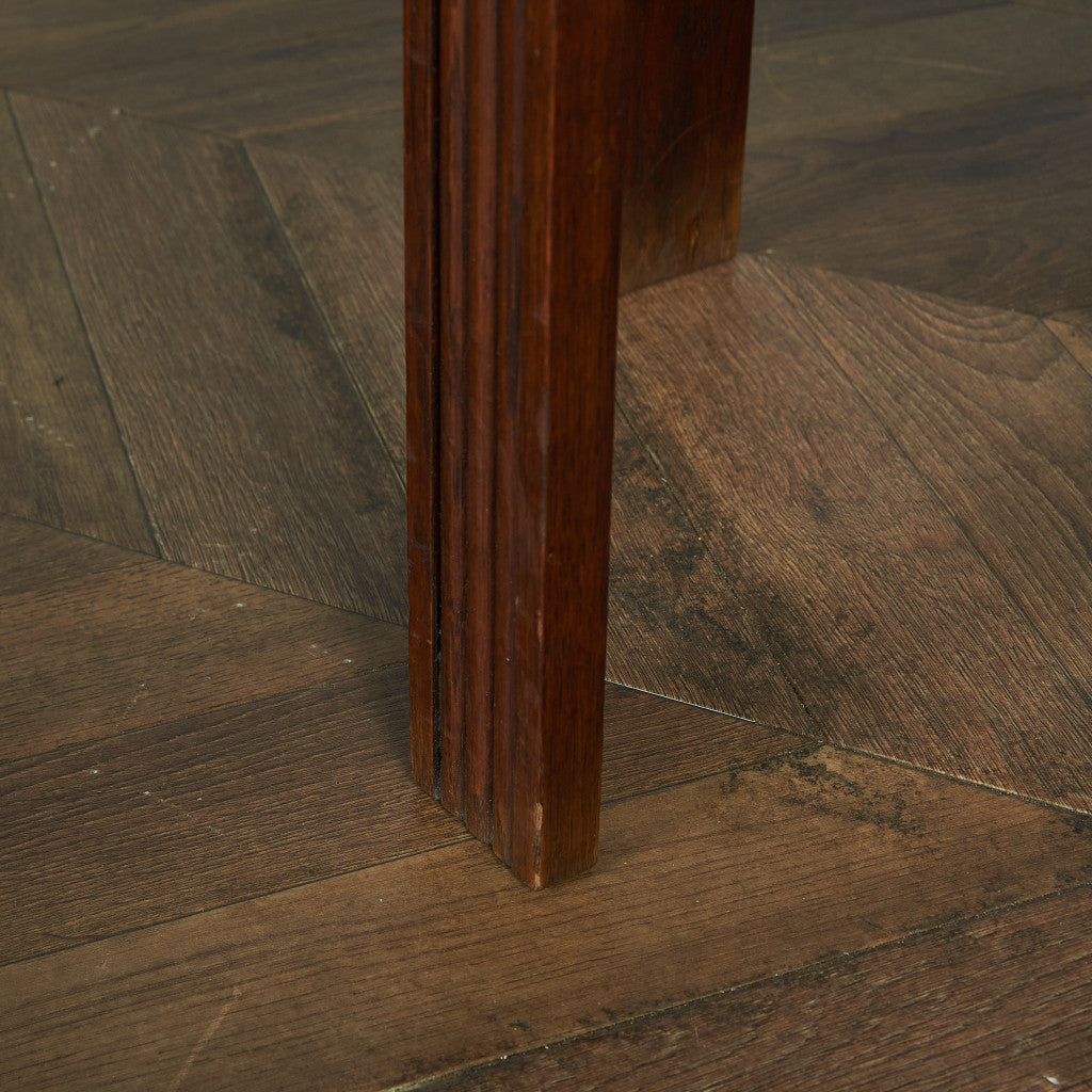 英国ヴィンテージ パーケットトップ サイドテーブル