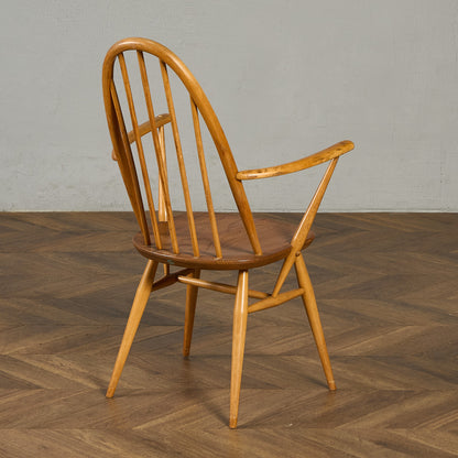 アーコール ERCOL ヴィンテージ クエーカー アームチェア ネイビーブルーラベル #89764
