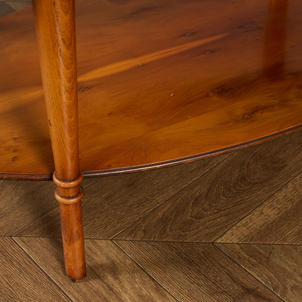 英国 クラシック オーバル センターテーブル コーヒーテーブル #90167