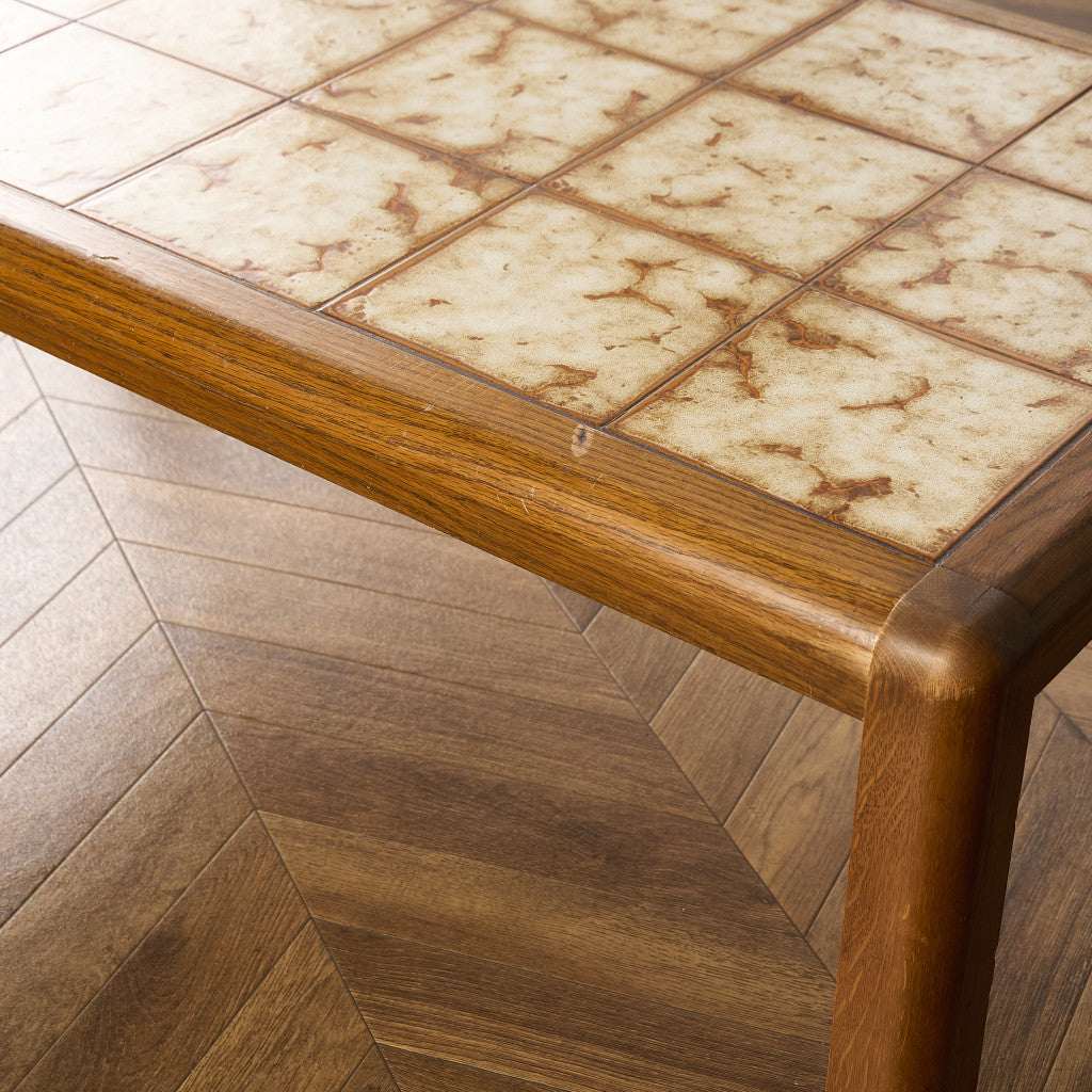 ベルギー ヴィンテージ タイルトップ コーヒーテーブル センターテーブル