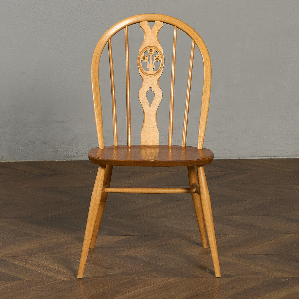 【1980's vintage】ERCOL アーコール スワンバックチェア アーコール ERCOL シスルバックチェア ゴールドメタルラベル #97080