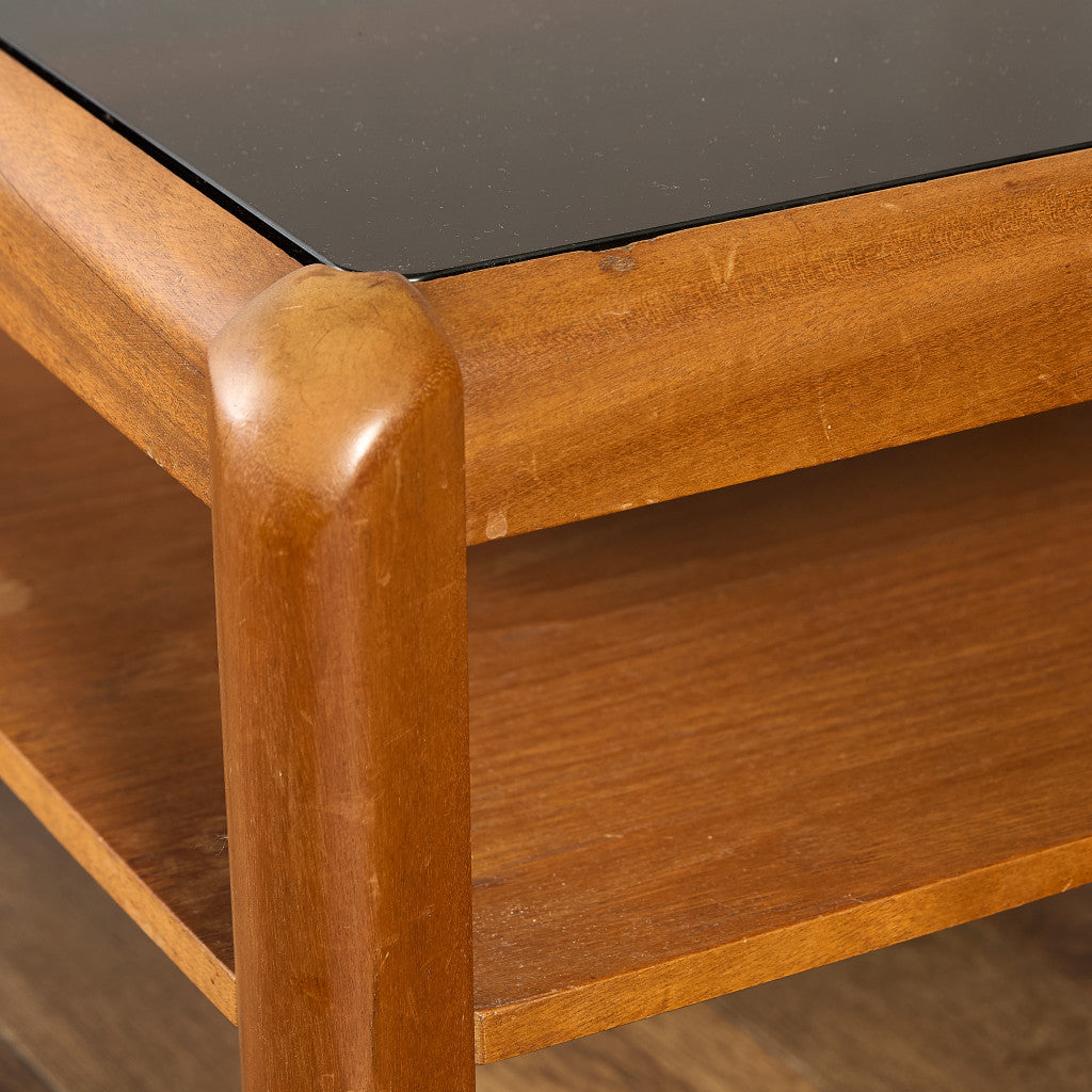 メイヤー myer ヴィンテージ スモーク ガラストップ コーヒーテーブル #91640