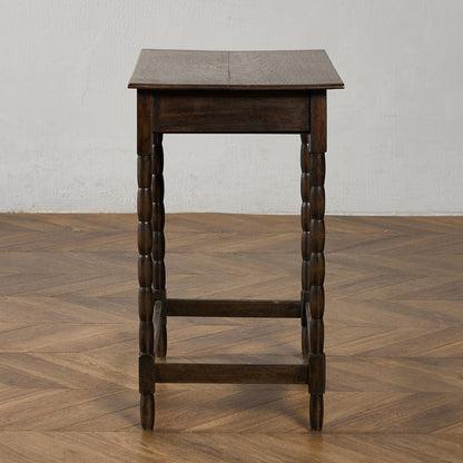 英国 クラシック オーク材 サイドテーブル