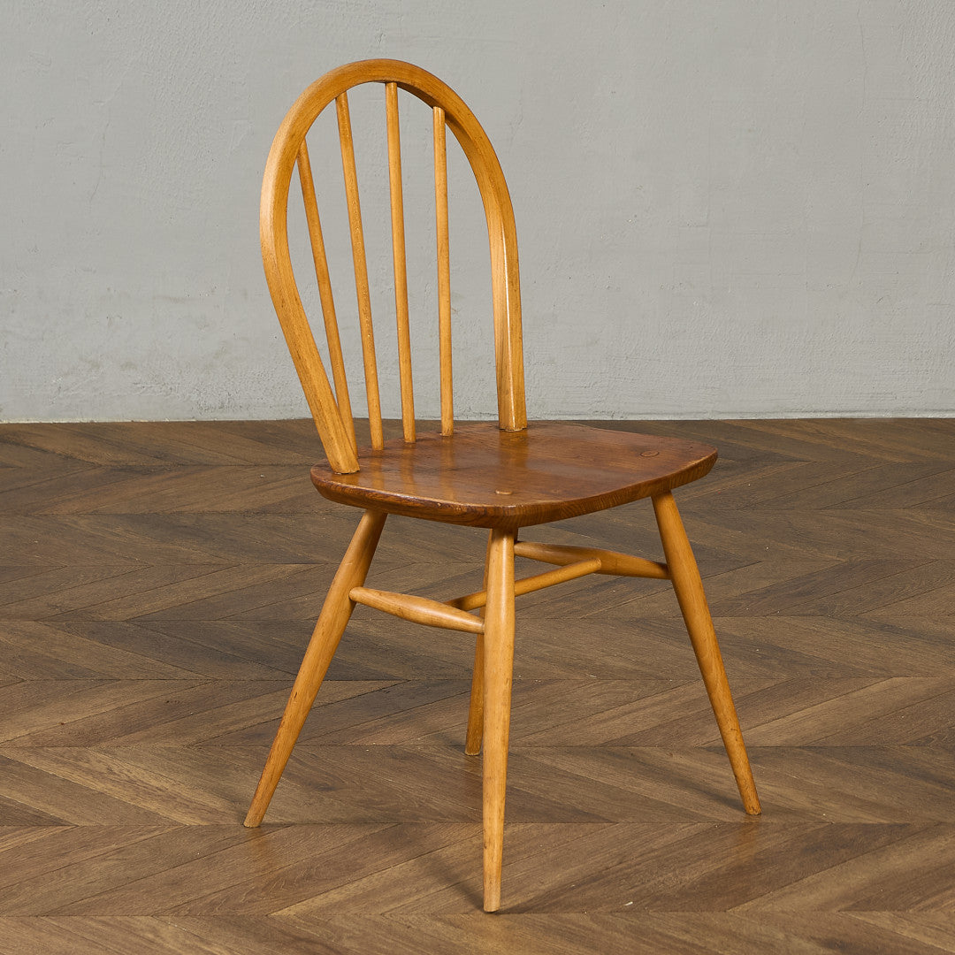 アーコール ERCOL ヴィンテージ 4本 スポーク フープバックチェア ラウンドゴールドラベル #89987