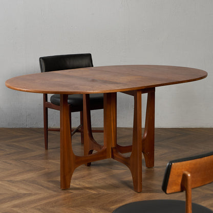 イギリス ヴィンテージ ドロップリーフ ゲートレッグテーブル