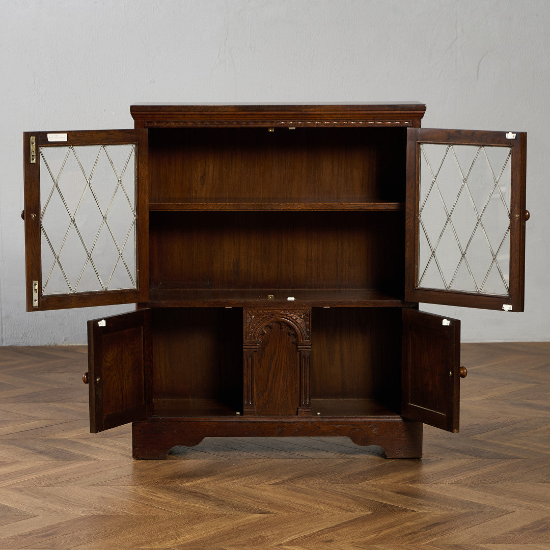 英国 クラシック オーク材 ブックケース