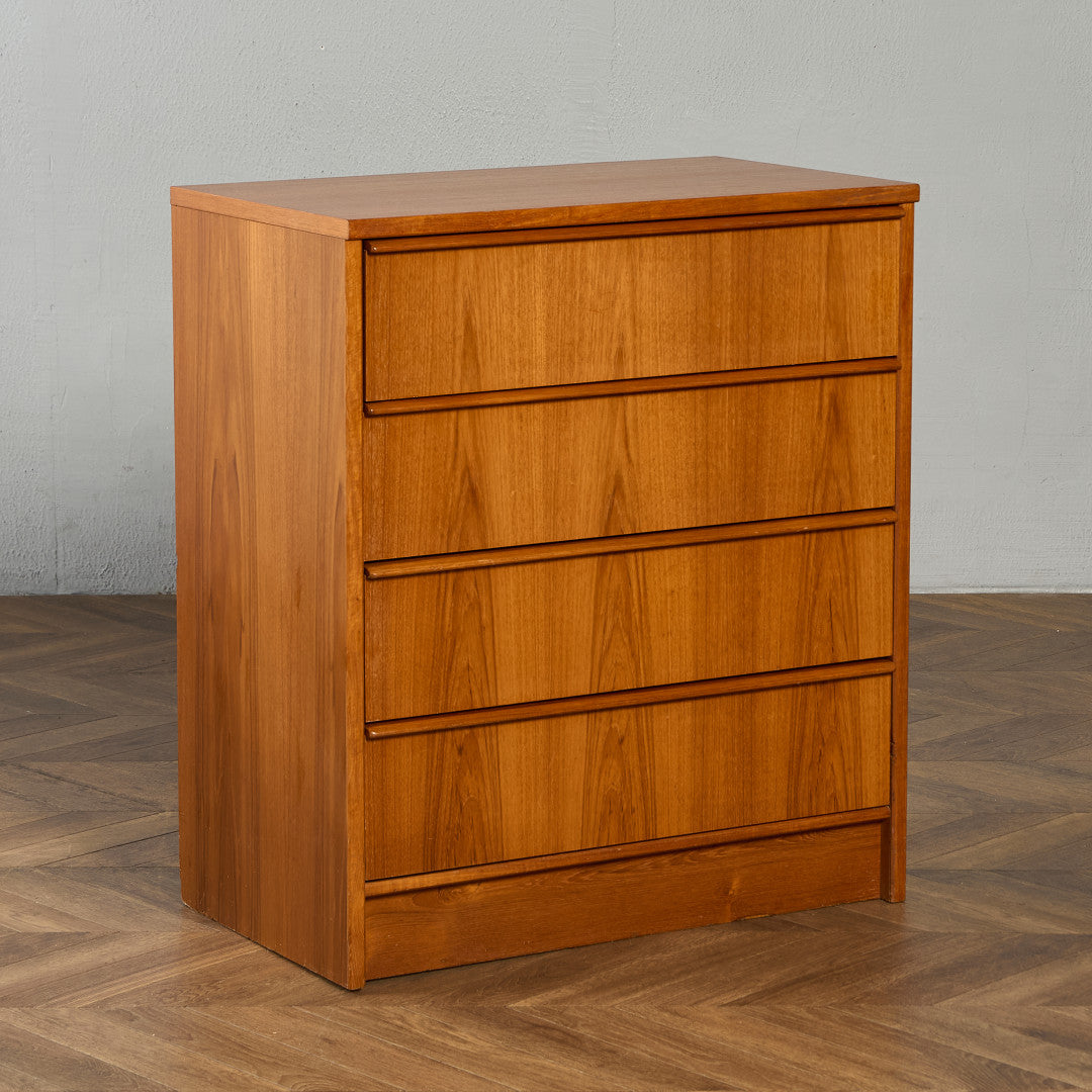 英国 ヴィンテージ 4段 チェスト #90033