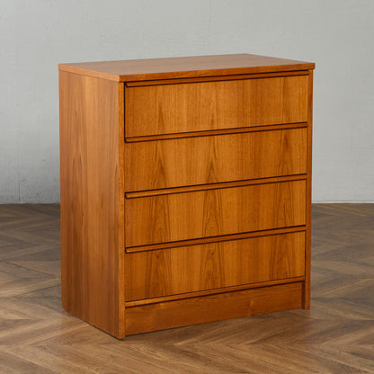 英国 ヴィンテージ 4段 チェスト #90033